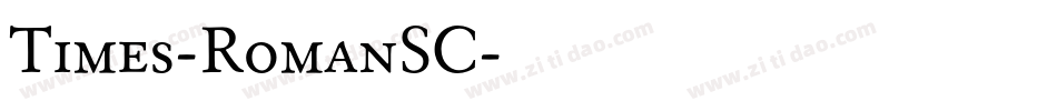 Times-RomanSC字体转换