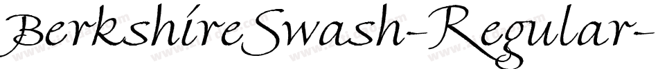 BerkshireSwash-Regular字体转换