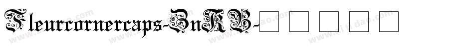 Fleurcornercaps-ZnKB字体转换