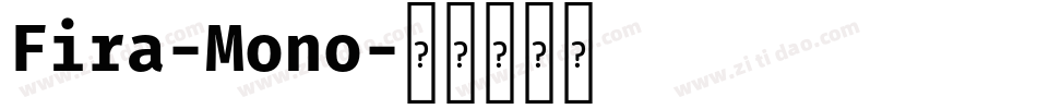 Fira-Mono字体转换