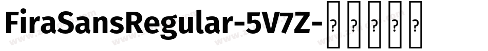 FiraSansRegular-5V7Z字体转换