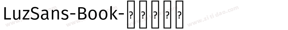 LuzSans-Book字体转换