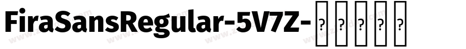 FiraSansRegular-5V7Z字体转换