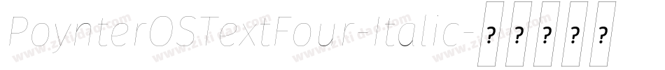 PoynterOSTextFour-Italic字体转换
