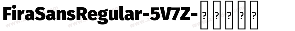 FiraSansRegular-5V7Z字体转换