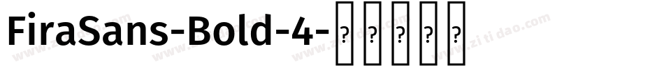 FiraSans-Bold-4字体转换
