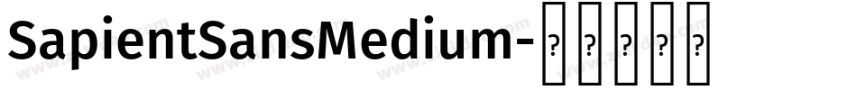 SapientSansMedium字体转换