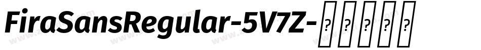 FiraSansRegular-5V7Z字体转换