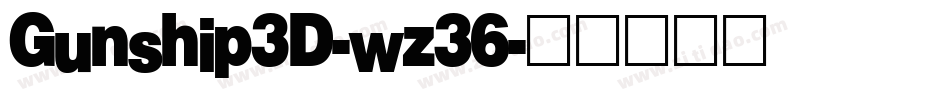 Gunship3D-wz36字体转换