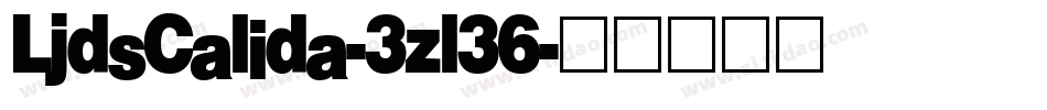 LjdsCalida-3zl36字体转换