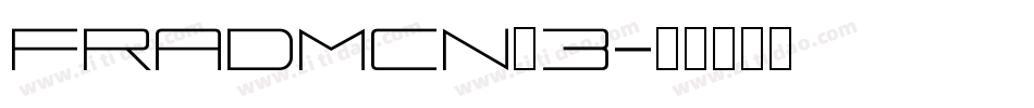 FRADMCN_3字体转换