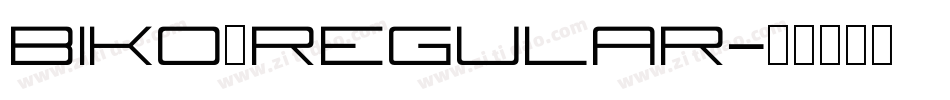 Biko_Regular字体转换