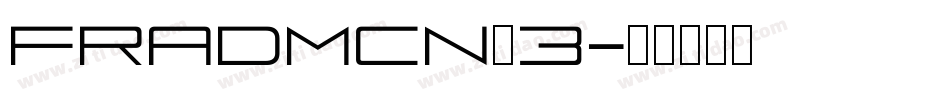 FRADMCN_3字体转换