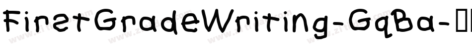 FirstGradeWriting-GqBa字体转换