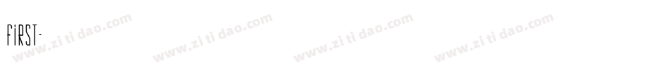 FIRST字体转换