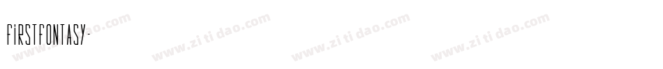 FirstFontasy字体转换