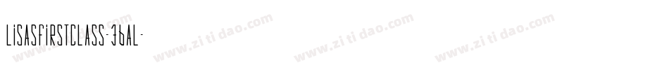 LisasFirstClass-36aL字体转换