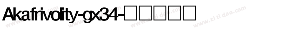 Akafrivolity-gx34字体转换