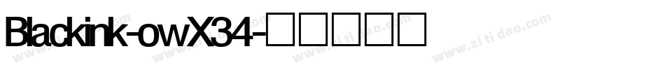Blackink-owX34字体转换