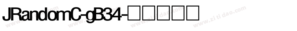 JRandomC-gB34字体转换