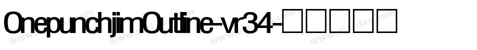 OnepunchjimOutline-vr34字体转换
