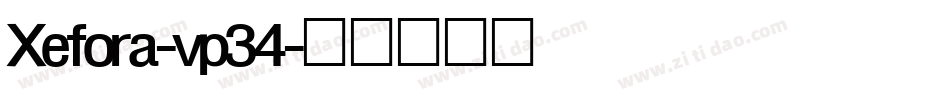 Xefora-vp34字体转换