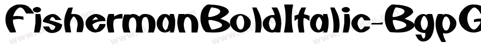FishermanBoldItalic-BgpG字体转换