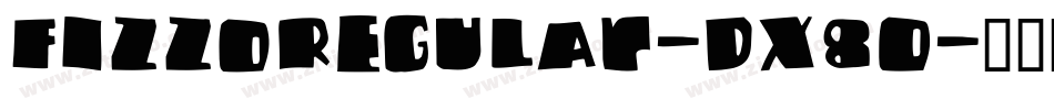 FizzoRegular-DX80字体转换