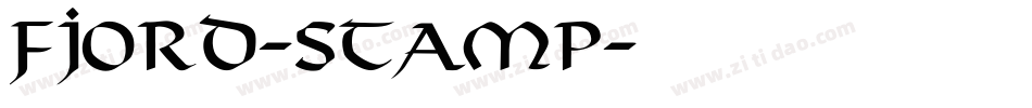 Fjord-Stamp字体转换