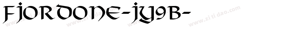 FjordOne-Jy9B字体转换