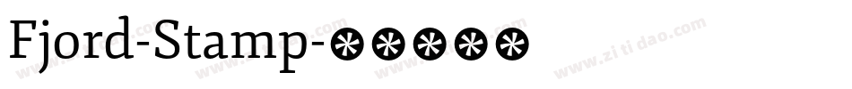 Fjord-Stamp字体转换