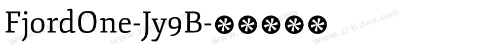 FjordOne-Jy9B字体转换