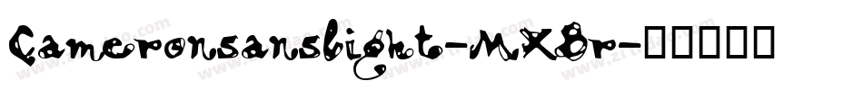 Cameronsanslight-MXBr字体转换
