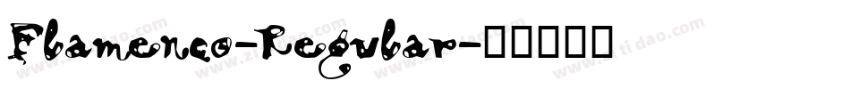 Flamenco-Regular字体转换