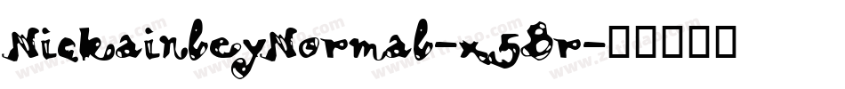 NickainleyNormal-x5Br字体转换