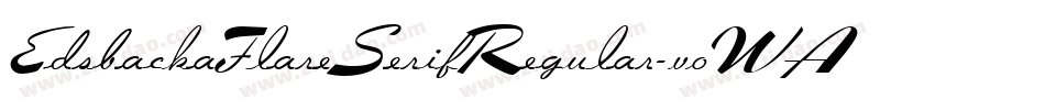 EdsbackaFlareSerifRegular-voWA字体转换