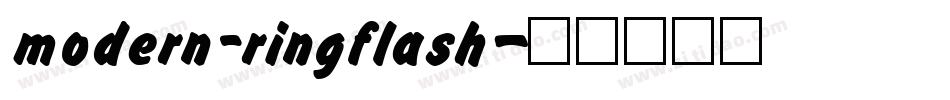 modern_ringflash字体转换
