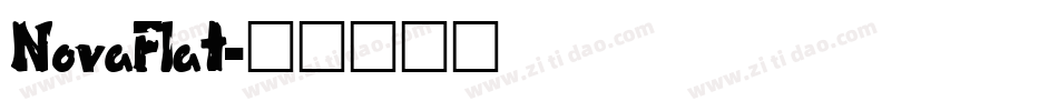 NovaFlat字体转换