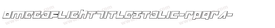OmegaFlightTitleItalic-RpqRA字体转换