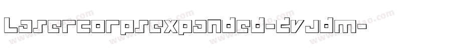 LaserCorpsExpanded-ZVJdm字体转换