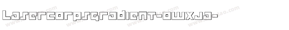 LaserCorpsGradient-owxJa字体转换