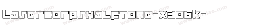 LaserCorpsHalftone-x3oBK字体转换