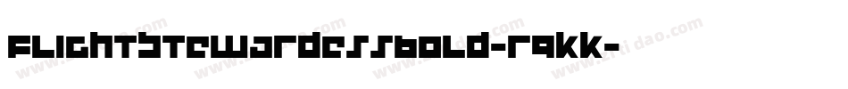 FlightStewardessBold-r9KK字体转换