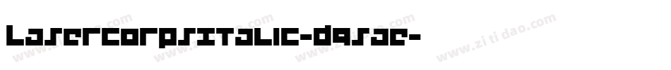 LaserCorpsItalic-d95aE字体转换