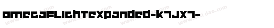 OmegaFlightExpanded-K7Jx7字体转换