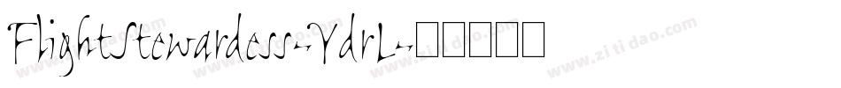 FlightStewardess-YdrL字体转换