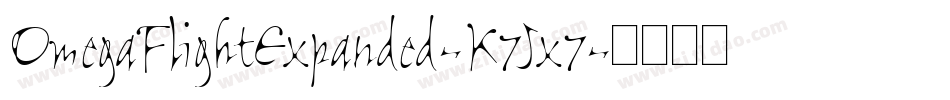 OmegaFlightExpanded-K7Jx7字体转换
