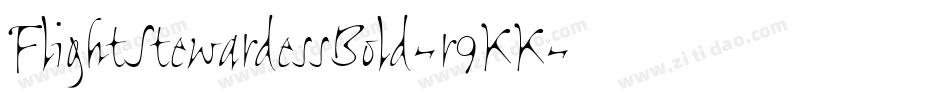 FlightStewardessBold-r9KK字体转换