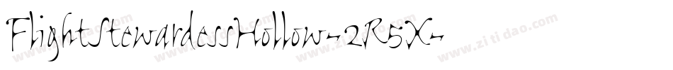 FlightStewardessHollow-2R5X字体转换