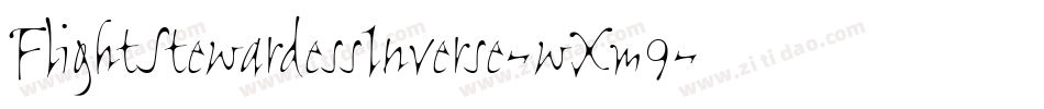 FlightStewardessInverse-wXm9字体转换